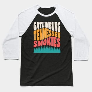 Gatlinburg Tennessee Great Smoky Mountains Hiking Vacation Baseball T-Shirt